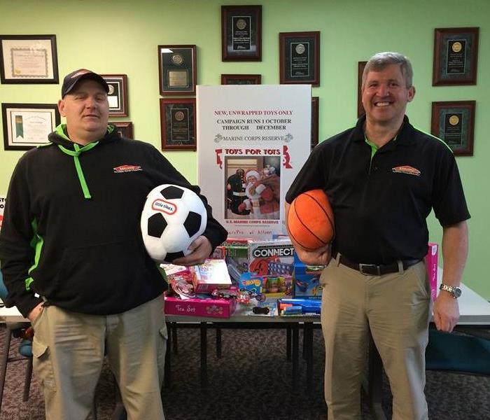 SERVPRO of Altoona donating toys to our local Toys for Tots.